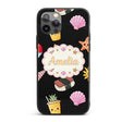 Cute Cartoon Dog Sunglasses Summer Fun Kawaii Custom Name Protective Phone Case Mobile Cover Durable Everyday Smartphone Shock Resistant