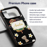 Island Girl Hula Dance Tropical Cute Cartoon Custom Name Protective Phone Case Mobile Cover Durable Everyday Smartphone Shock Resistant