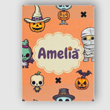 Personalised Name Cute Halloween Characters Custom  Bespoke Interior Contemporary Canvas Wall Art Print Decor Picture Ready to Hang