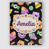 Personalised Name Cute Halloween Sweet Custom  Modern Room Accent Elegant Feature Canvas Wall Art Print Decor Picture Ready to Hang