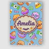 Personalised Name Cute Halloween Sweet Custom  Modern Room Accent Elegant Feature Canvas Wall Art Print Decor Picture Ready to Hang
