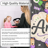 Cute Halloween Sweet Donut Ice Cream Candy Grey Background Seamless  Personalised Custom Name Super Soft Fleece Blanket Bed Sofa Throw