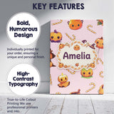 Personalised Name Cute Kawaii Halloween Custom  Modern Room Accent Elegant Feature Canvas Wall Art Print Decor Picture Ready to Hang