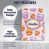 Personalised Name Cute Halloween Donuts Custom  Modern Room Accent Elegant Feature Canvas Wall Art Print Decor Picture Ready to Hang