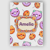 Personalised Name Cute Halloween Donuts Custom  Modern Room Accent Elegant Feature Canvas Wall Art Print Decor Picture Ready to Hang
