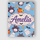 Personalised Name Cute Kawaii Halloween Custom  Modern Room Accent Elegant Feature Canvas Wall Art Print Decor Picture Ready to Hang