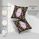 Custom Name Cute Donuts Candy Eyeball Ice Cream Seamless Pattern Square Filled Cushion Throw Pillow Sofa Bed Home Decor Zip Washable UK Made