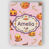 Personalised Name Cute Kawaii Halloween Custom  Modern Room Accent Elegant Feature Canvas Wall Art Print Decor Picture Ready to Hang