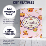 Personalised Name Cute Kawaii Halloween Custom  Modern Room Accent Elegant Feature Canvas Wall Art Print Decor Picture Ready to Hang