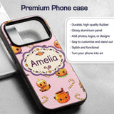 Cute Kawaii Halloween Pumpkin Candy Scarecrow Custom Name Protective Phone Case Mobile Cover Durable Everyday Smartphone Shock Resistant