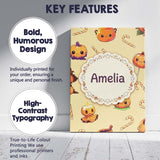 Personalised Name Cute Halloween Pumpkin Custom  Unique Gift Idea Elegant Feature Canvas Wall Art Print Decor Picture Ready to Hang
