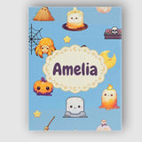 Personalised Name Cute Kawaii Witch Spider Custom  Unique Gift Idea Elegant Feature Canvas Wall Art Print Decor Picture Ready to Hang