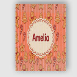Personalised Name Gingerbread Man Cookies Custom  Unique Gift Idea Elegant Feature Canvas Wall Art Print Decor Picture Ready to Hang
