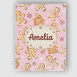 Personalised Name Cute Gingerbread Cookies Custom  Unique Gift Idea Elegant Feature Canvas Wall Art Print Decor Picture Ready to Hang