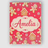 Personalised Name Cute Gingerbread Cookies Custom  Unique Gift Idea Elegant Feature Canvas Wall Art Print Decor Picture Ready to Hang