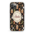 Christmas Gingerbread Man Tree Gift Snowman on Custom Name Protective Phone Case Mobile Cover Durable Everyday Smartphone Shock Resistant