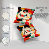 Custom Name Abstract Polygon Mosaic Bright Color Shapes Seamless Square Filled Cushion Throw Pillow Sofa Bed Home Decor Zip Washable UK Made