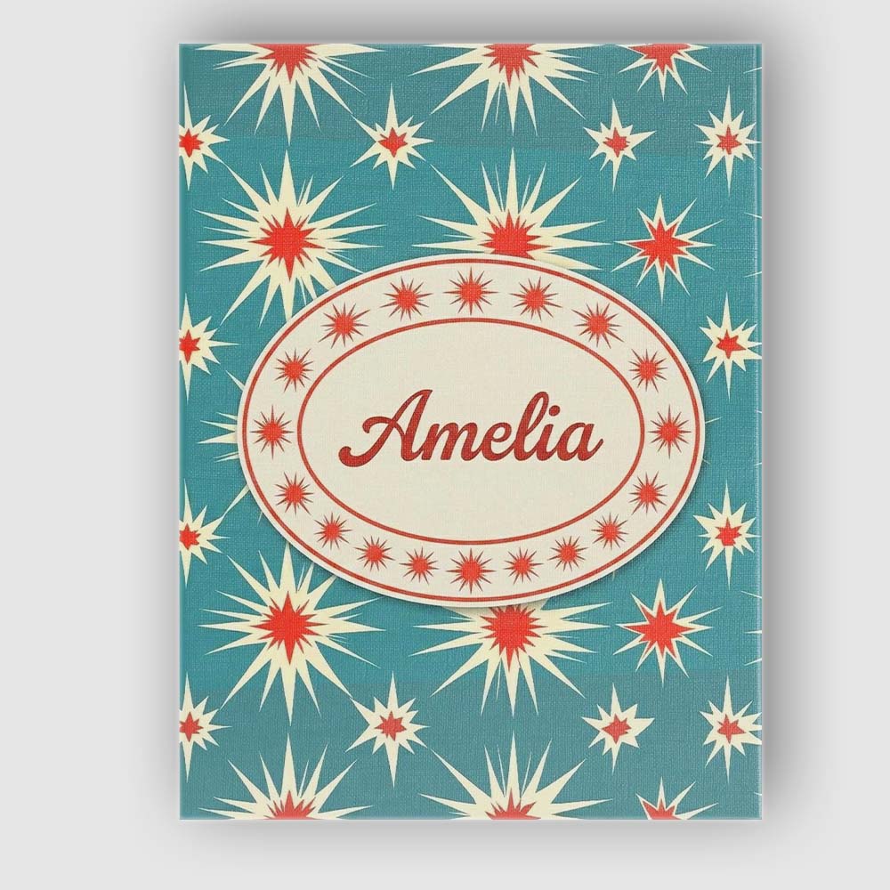 Personalised Name Abstract Starburst Custom Premium Decorative Design Modern Room Accent Canvas Wall Art Print Decor Picture Ready to Hang