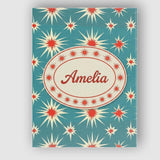 Personalised Name Abstract Starburst Custom Premium Decorative Design Modern Room Accent Canvas Wall Art Print Decor Picture Ready to Hang