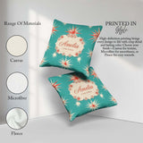 Custom Name Abstract Large Starburst Shapes Minimal Pattern Name Square Filled Cushion Throw Pillow Sofa Bed Home Decor Zip Washable UK Made
