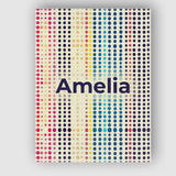 Personalised Name Abstract Colorful Polka Custom  Unique Gift Idea Elegant Feature Canvas Wall Art Print Decor Picture Ready to Hang