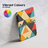 Personalised Name Abstract Geometric Custom Premium Decorative Design Modern Room Accent Canvas Wall Art Print Decor Picture Ready to Hang
