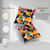 Custom Name Abstract Modern Leaf Cut Minimal Style Seamless Name Square Filled Cushion Throw Pillow Sofa Bed Home Decor Zip Washable UK Made