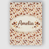 Personalised Name Coffee Beans Mixed Roast Seamless Pattern Charming Custom  Home Canvas Wall Art Print Decor Picture Ready to Hang