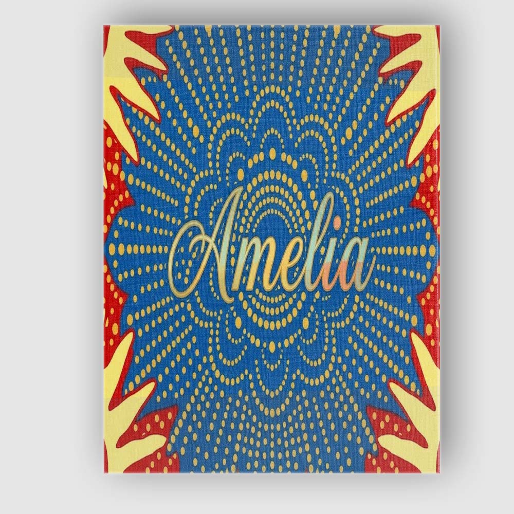 Personalised Name Abstract Firework Starburst Custom Unique Gift Idea Modern Room Accent Canvas Wall Art Print Decor Picture Ready to Hang