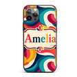 Bold Swirl Shapes Vibrant Abstract Flow Seamless Custom Name Protective Phone Case Mobile Cover Durable Everyday Smartphone Shock Resistant