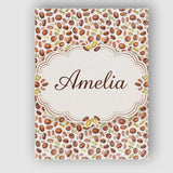 Personalised Name Watercolor Coffee Beans Mixed Seeds Seamless Custom Modern Room Accent Canvas Wall Art Print Decor Picture Ready to Hang