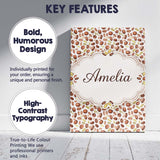 Personalised Name Watercolor Coffee Beans Mixed Seeds Seamless Custom Modern Room Accent Canvas Wall Art Print Decor Picture Ready to Hang