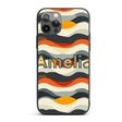 Layered Wave Stripes Minimal Pattern Seamless Custom Name Protective Phone Case Mobile Cover Durable Everyday Smartphone Shock Resistant