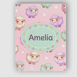 Personalised Name Cute Kawaii Sheep with Custom  Unique Gift Idea Elegant Feature Canvas Wall Art Print Decor Picture Ready to Hang