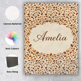 Personalised Name Dense Coffee Beans Scatter Natural Seamless Custom Contemporary Display Canvas Wall Art Print Decor Picture Ready to Hang