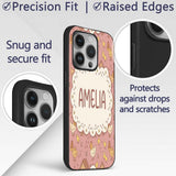 Cute Baby Chick Hen Coop Farm Peach Background Custom Name Protective Phone Case Mobile Cover Durable Everyday Smartphone Shock Resistant
