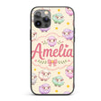 Cute Pastel Sheep Stars Cream Background Seamless Custom Name Protective Phone Case Mobile Cover Durable Everyday Smartphone Shock Resistant