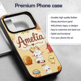 Cute Baby Goat Barn Hay Milk Chick Farm Yellow Custom Name Protective Phone Case Mobile Cover Durable Everyday Smartphone Shock Resistant