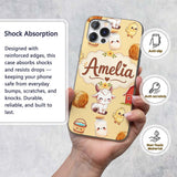 Cute Baby Goat Barn Hay Milk Chick Farm Yellow Custom Name Protective Phone Case Mobile Cover Durable Everyday Smartphone Shock Resistant