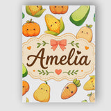 Personalised Name Cute Kawaii Autumn Custom Premium Decorative Design Modern Room Accent Canvas Wall Art Print Decor Picture Ready to Hang