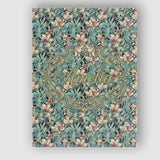 Personalised Name Soft Teal Pink Floral Custom  Modern Room Accent Elegant Feature Canvas Wall Art Print Decor Picture Ready to Hang