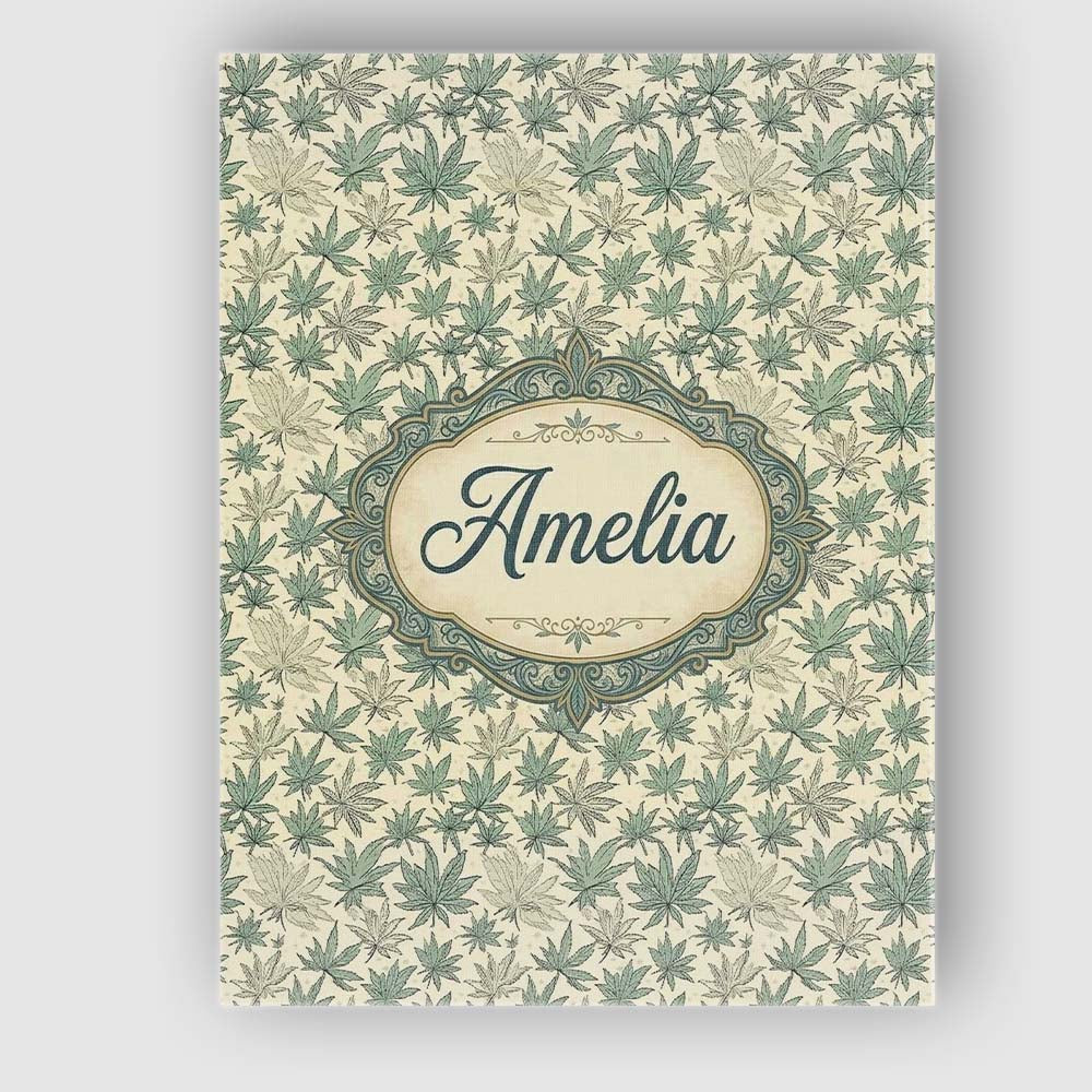 Personalised Name Muted Sage and Cream Custom  Modern Room Accent Elegant Feature Canvas Wall Art Print Decor Picture Ready to Hang