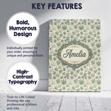 Personalised Name Muted Sage and Cream Custom  Modern Room Accent Elegant Feature Canvas Wall Art Print Decor Picture Ready to Hang