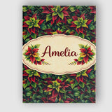 Personalised Name Red Tropical Greenish Dense Botanical Seamless Custom  Interior Canvas Wall Art Print Decor Picture Ready to Hang