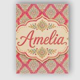 Personalised Name Elegant Ornamental Custom Premium Decorative Design Modern Room Accent Canvas Wall Art Print Decor Picture Ready to Hang
