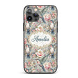 Vintage Hummingbird with Soft Printed Design Custom Name Protective Phone Case Mobile Cover Durable Everyday Smartphone Shock Resistant