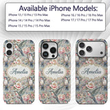 Vintage Hummingbird with Soft Printed Design Custom Name Protective Phone Case Mobile Cover Durable Everyday Smartphone Shock Resistant