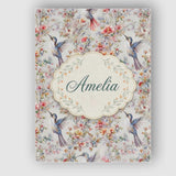 Personalised Name Elegant Hummingbird with Custom  Bespoke Contemporary Statement Canvas Wall Art Print Decor Picture Ready to Hang
