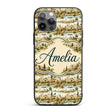 Vintage Riverside Village Landscape Seamless Custom Name Protective Phone Case Mobile Cover Durable Everyday Smartphone Shock Resistant