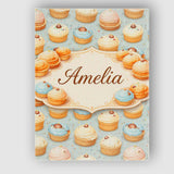 Personalised Name Coffee Cream Bun Pastry Seamless Pattern Perfect Custom  Unique Canvas Wall Art Print Decor Picture Ready to Hang